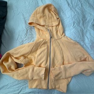 Lululemon cropped scuba zip hoodie